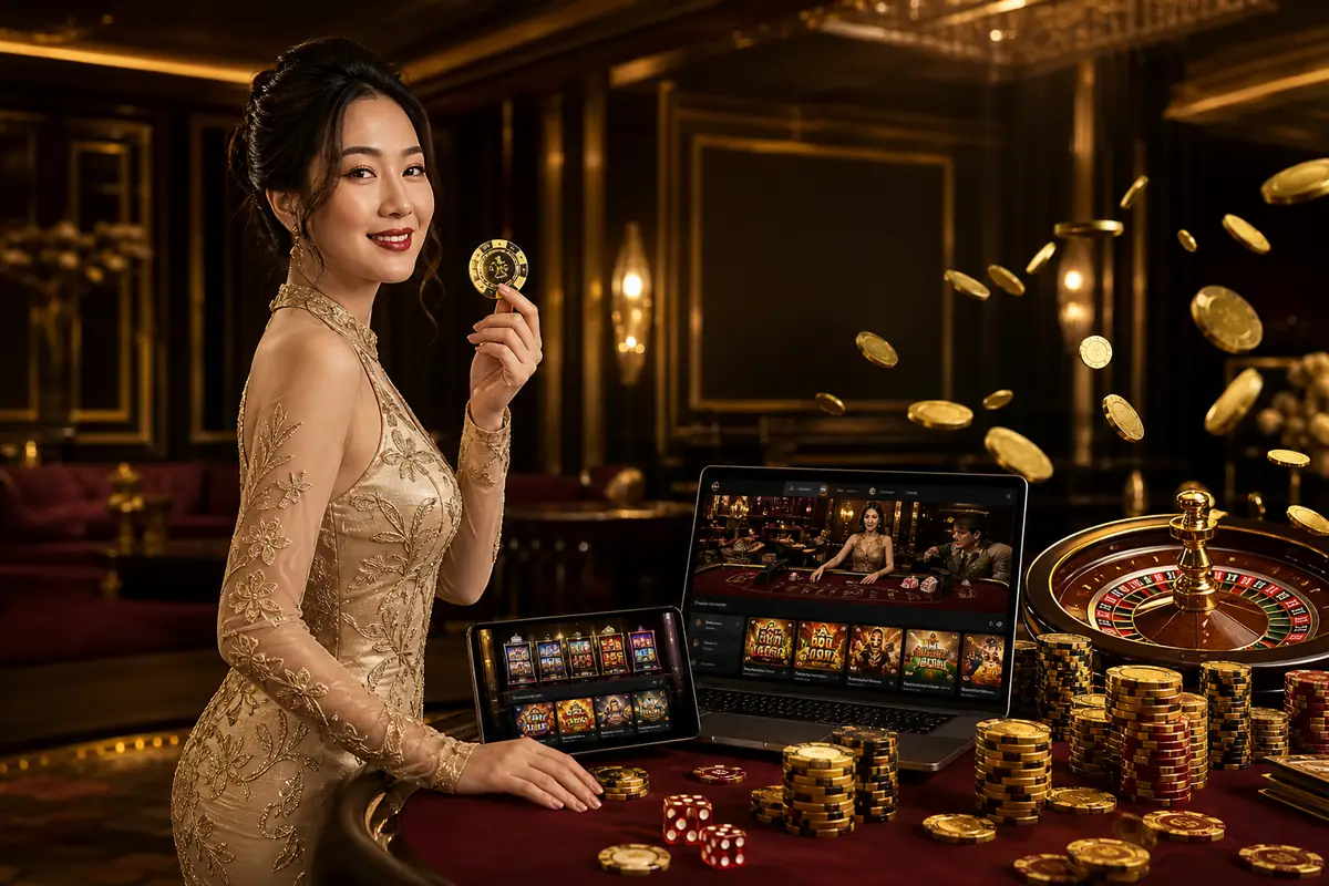 ong66 Casino meja baccarat dealer langsung